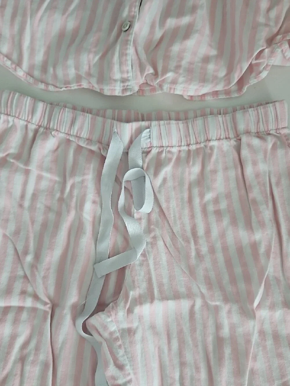 Victoria's Secret SoSoft Modal Long Pajama Set In "Pretty Blossom Iconic Stripe" - Picture 7 of 9